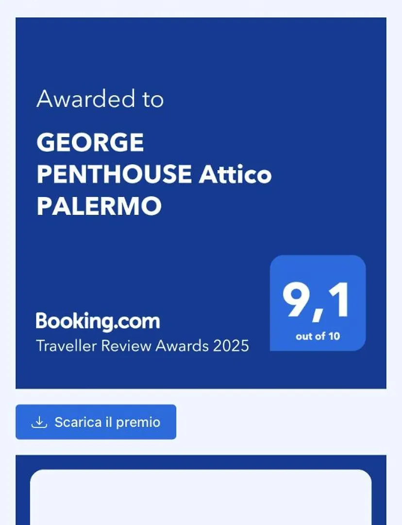 George Penthouse Attico Palermo Apartman Olaszország